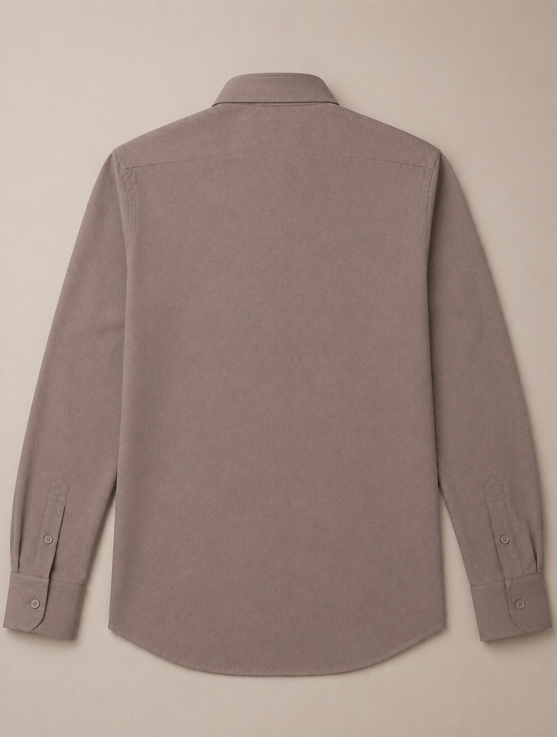 Taupe Brown Wrinkle-Free Formal Shirt
