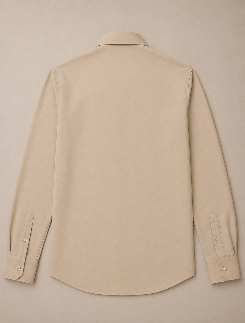 Sand Beige Wrinkle-Free Formal Shirt