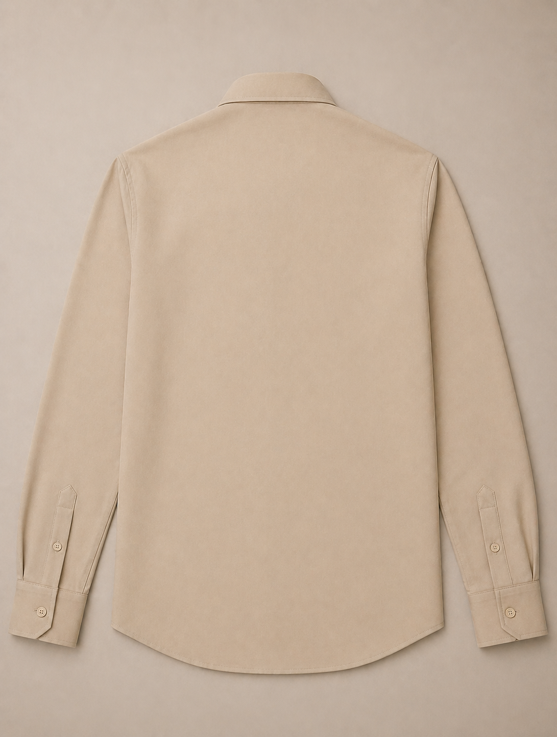 Sand Beige Wrinkle-Free Formal Shirt