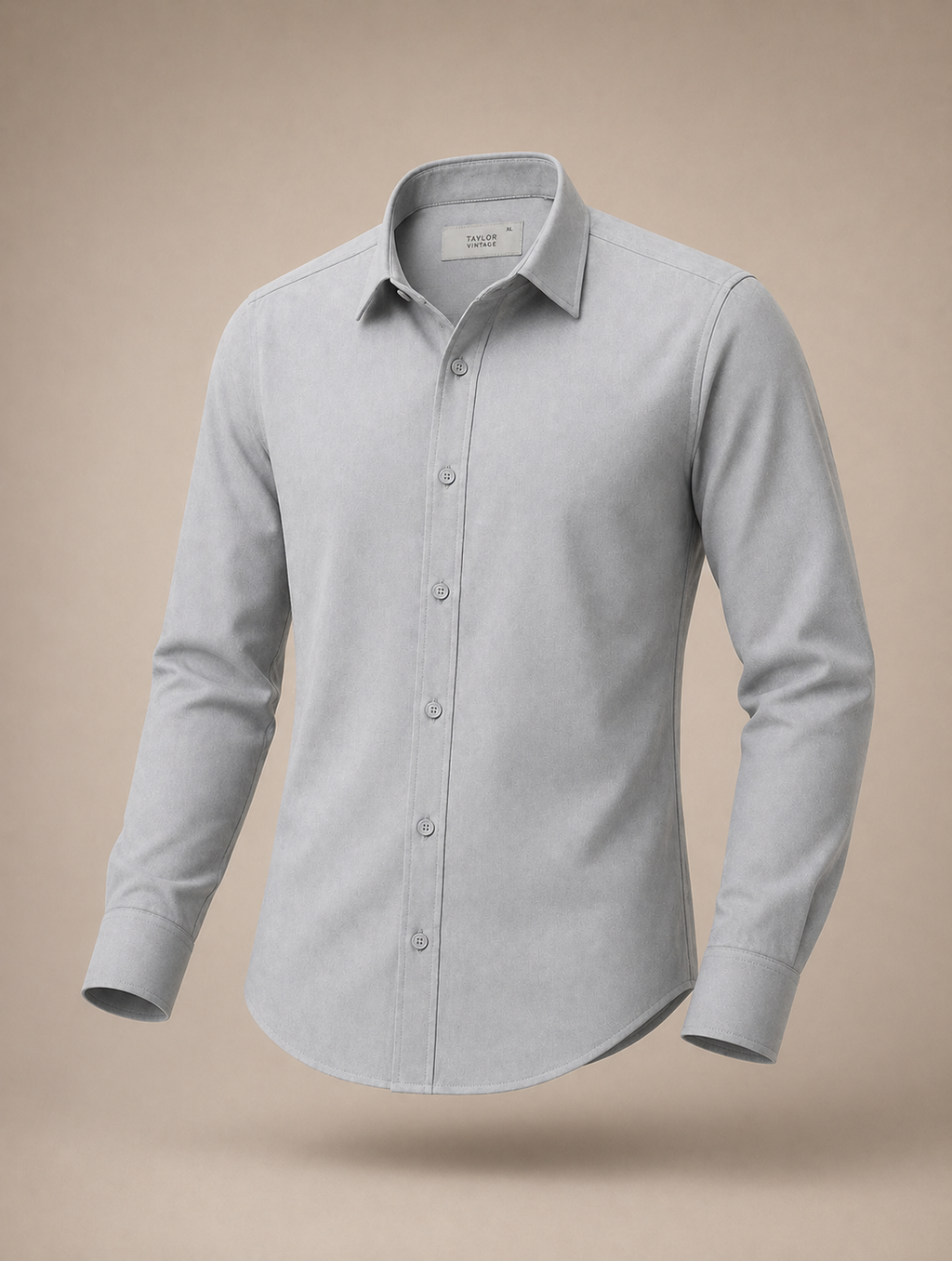 Mist Grey Wrinkle-Free Formal Shirt