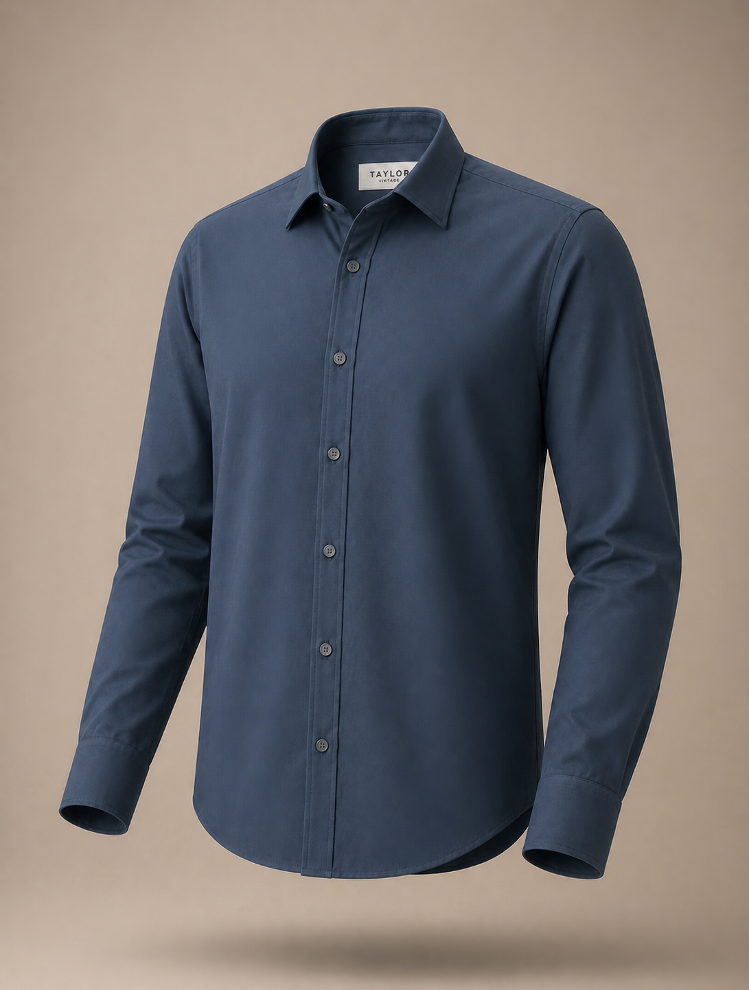 Midnight Blue Wrinkle-Free Formal Shirt