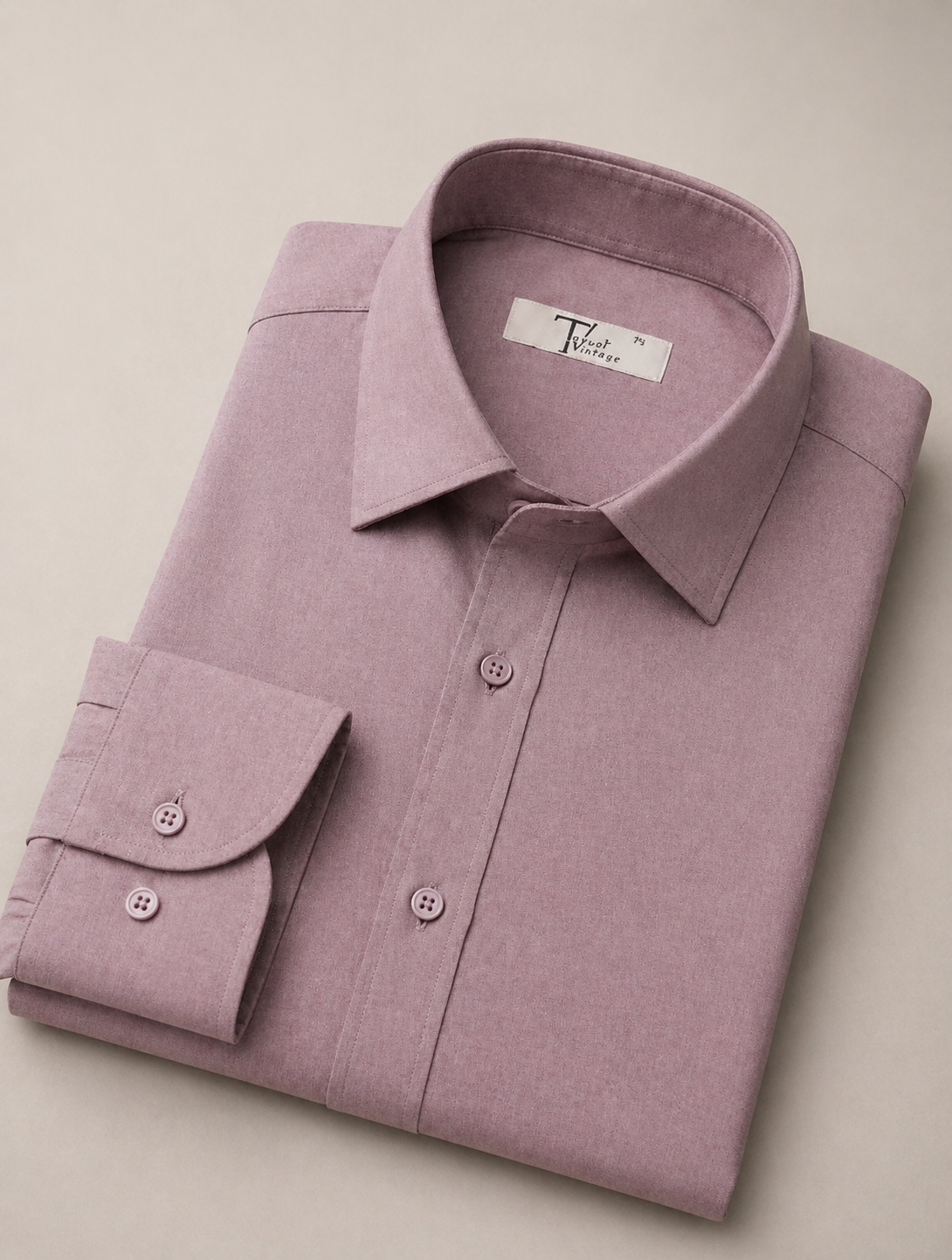 Dusty Rose Wrinkle-Free Formal Shirt