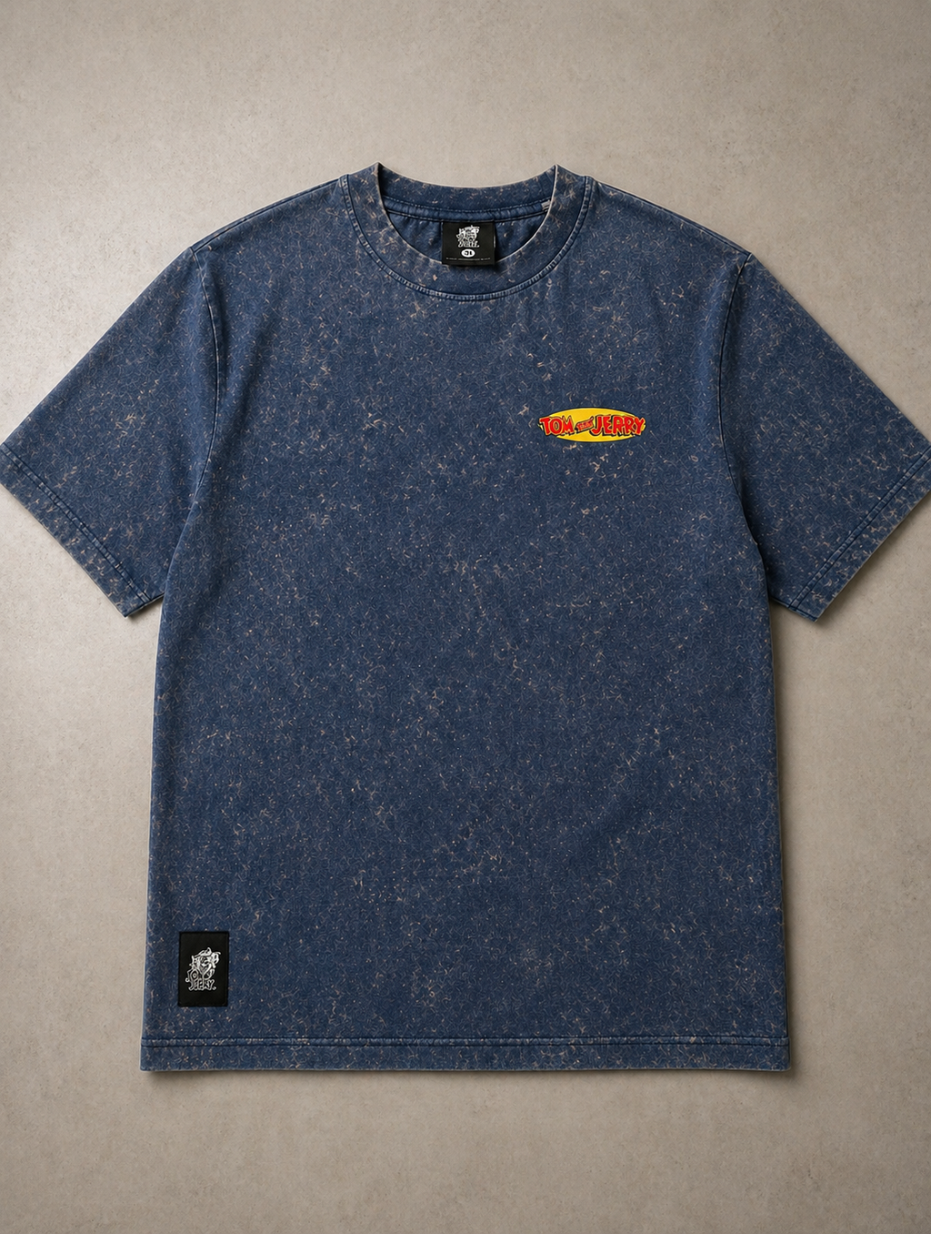 Tom & Jerry Acid Wash Oversized T-Shirt – Vintage Navy