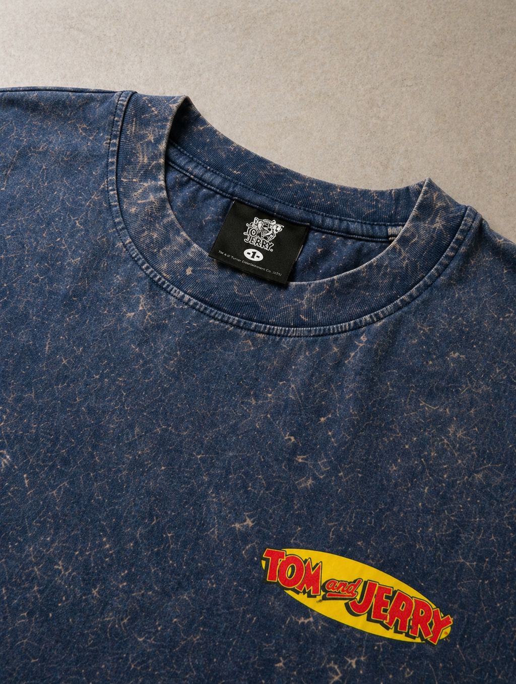 Tom & Jerry Acid Wash Oversized T-Shirt – Vintage Navy