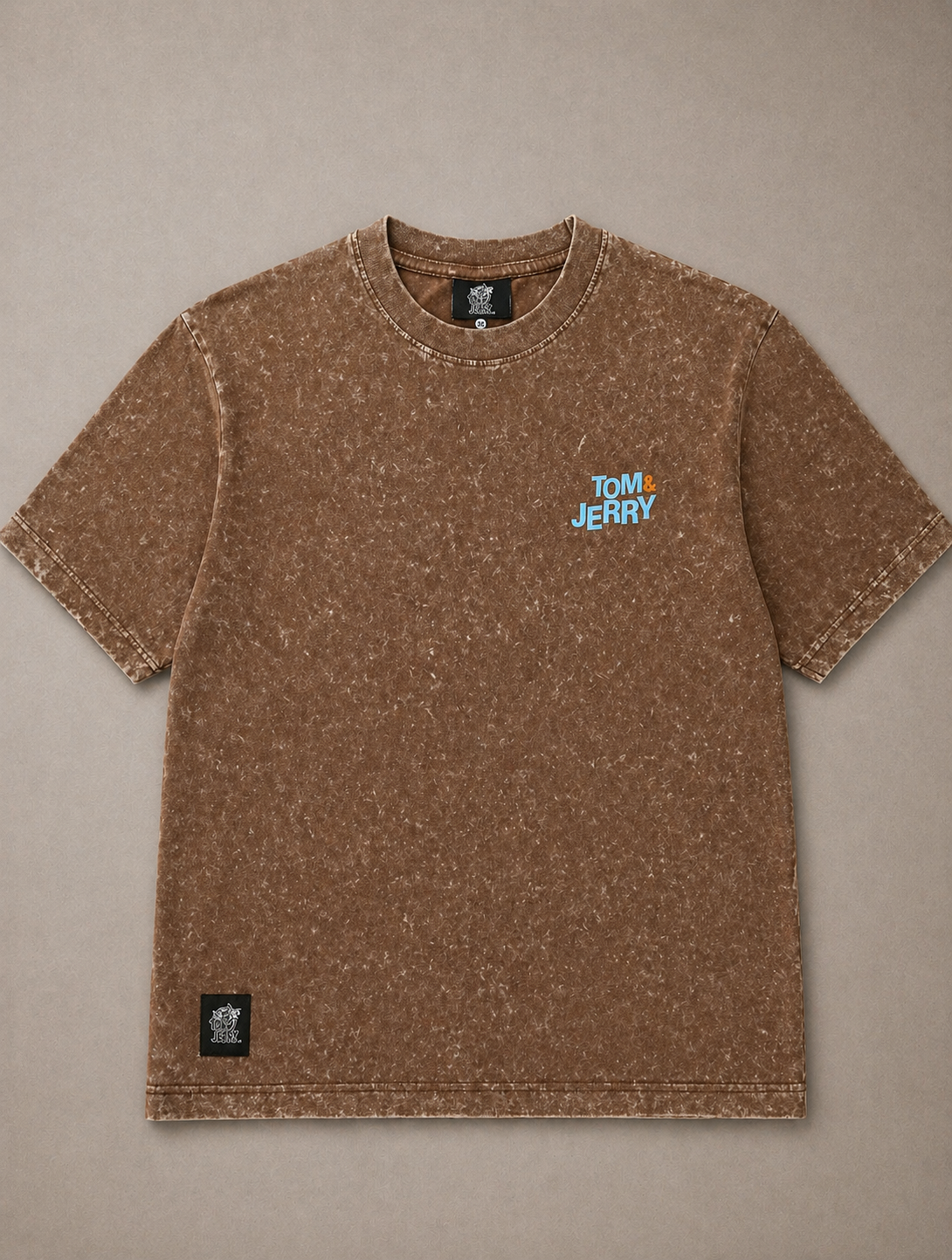 Tom & Jerry Acid Wash Oversized T-Shirt – Vintage Brown