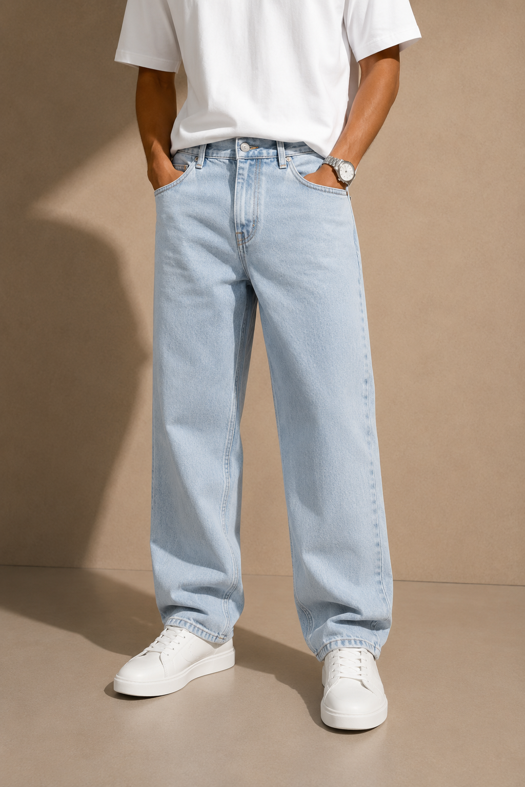 Signature Straight Fit Jeans – Ice Blue