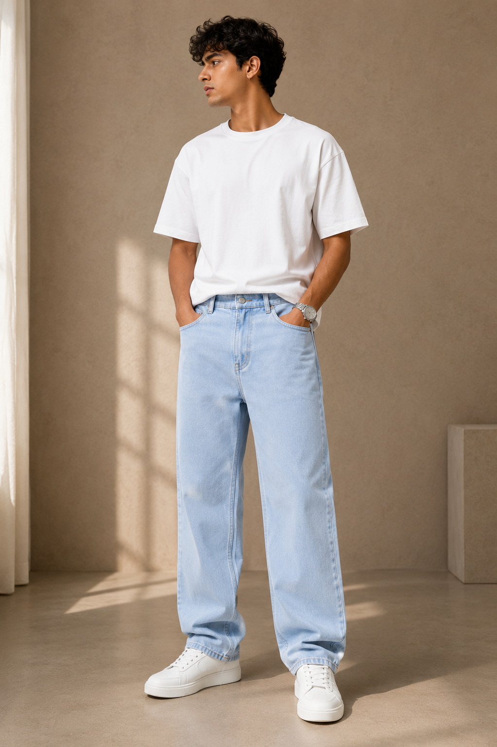 Signature Straight Fit Jeans – Ice Blue
