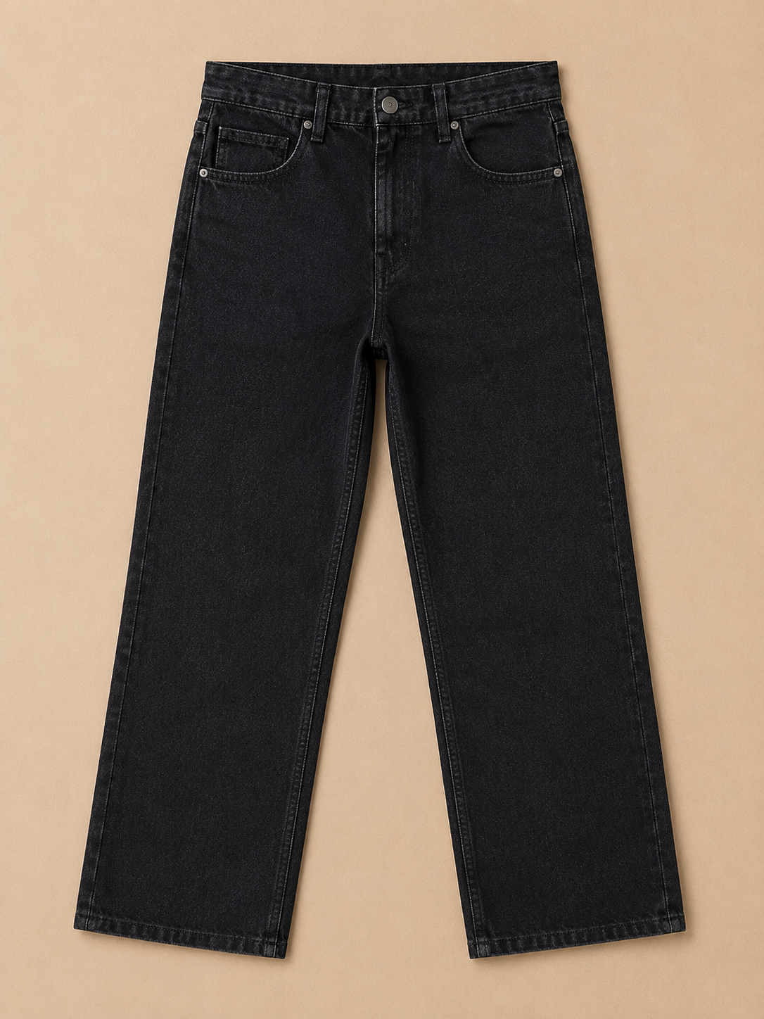 Signature Straight Fit Jeans – Jet Black