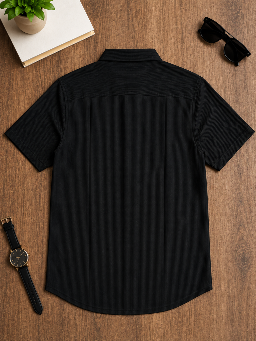 Onyx Textured Short Sleeve Shirt