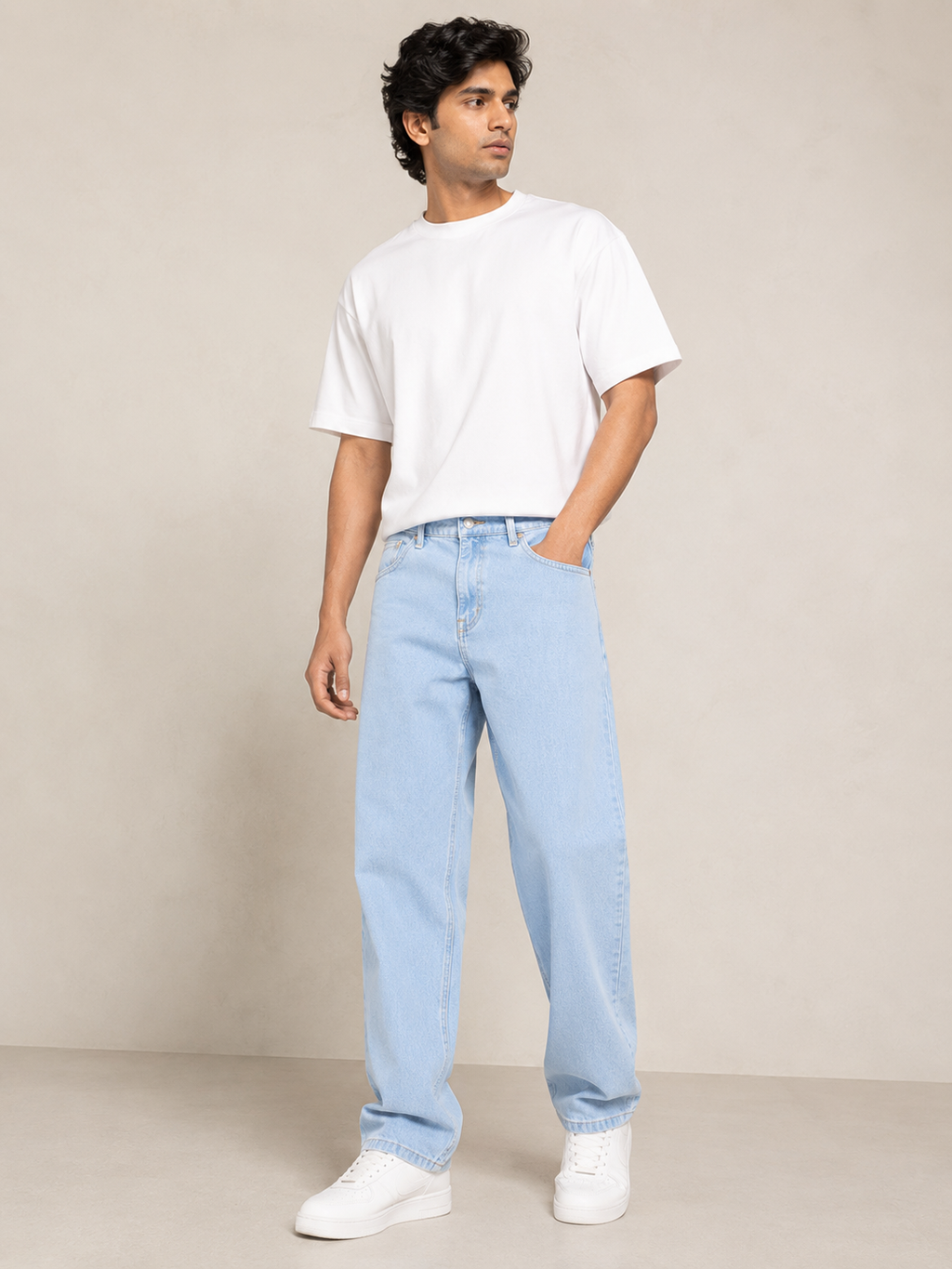 Signature Straight Fit Jeans – Ice Blue