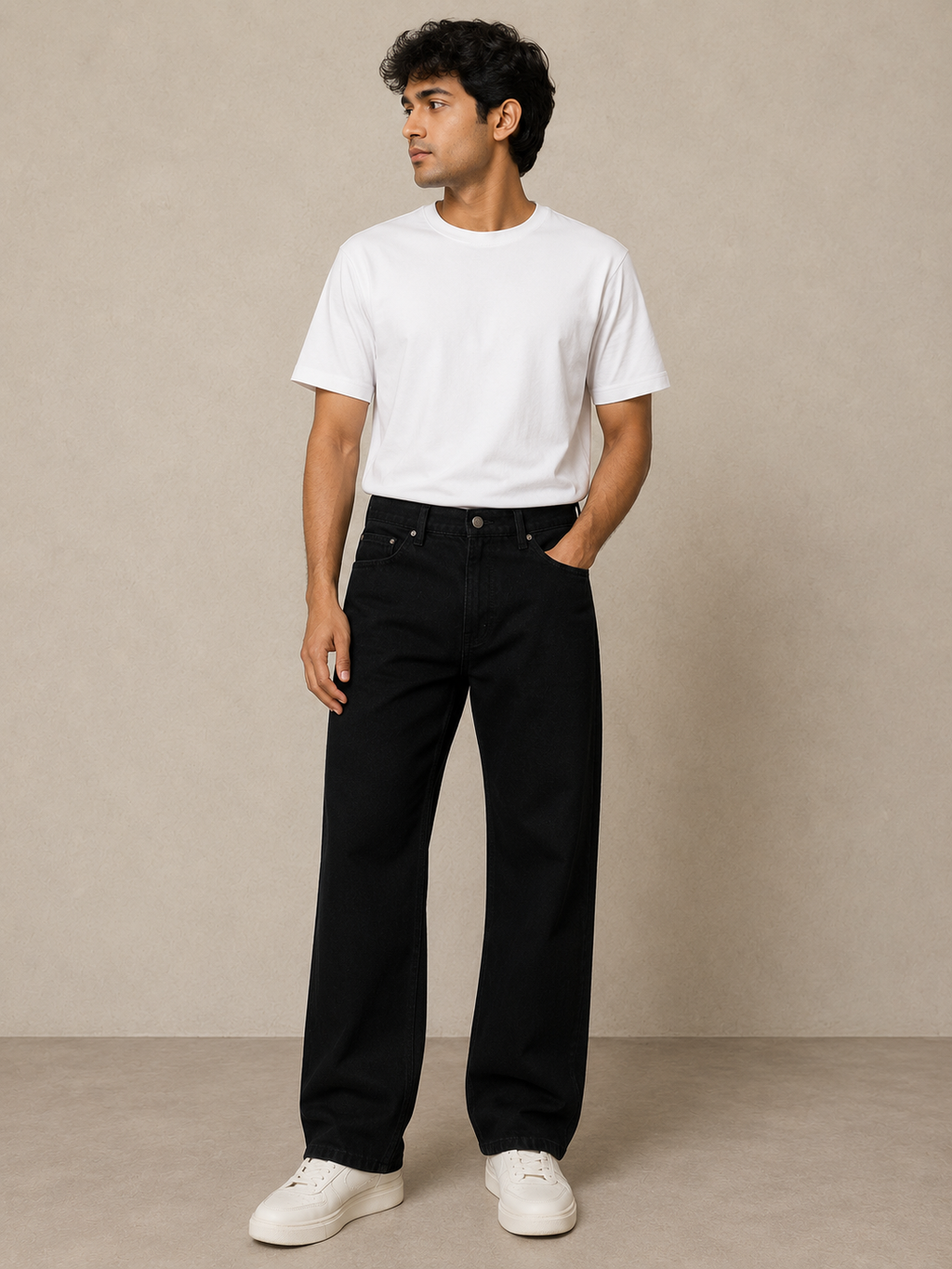 Signature Straight Fit Jeans – Jet Black