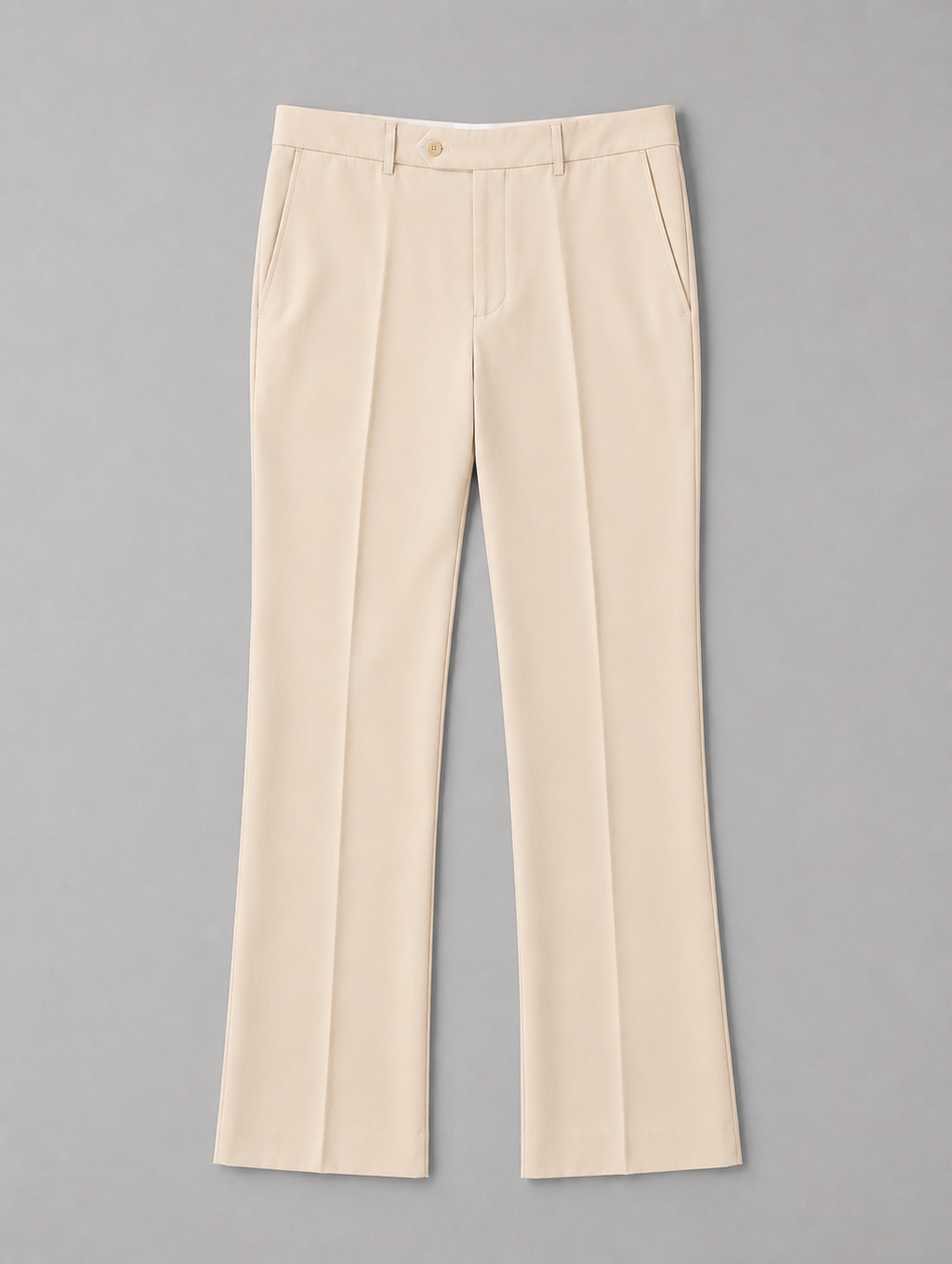 Light Sand Tailored Bootcut Trouser