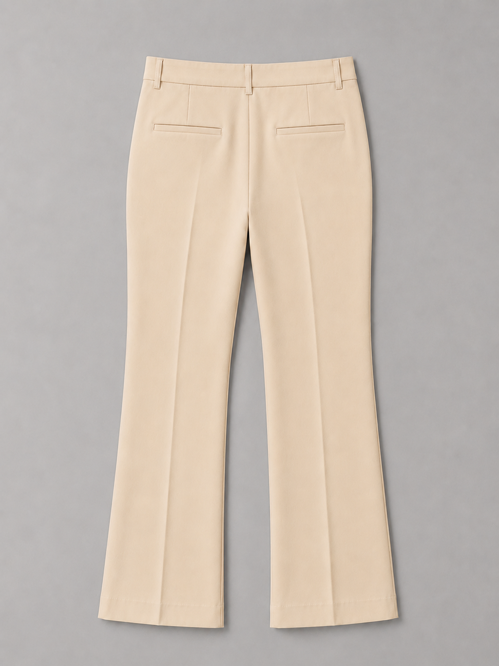 Light Sand Tailored Bootcut Trouser