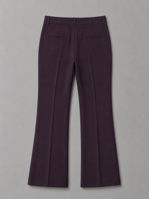 Aubergine Bootcut Trouser