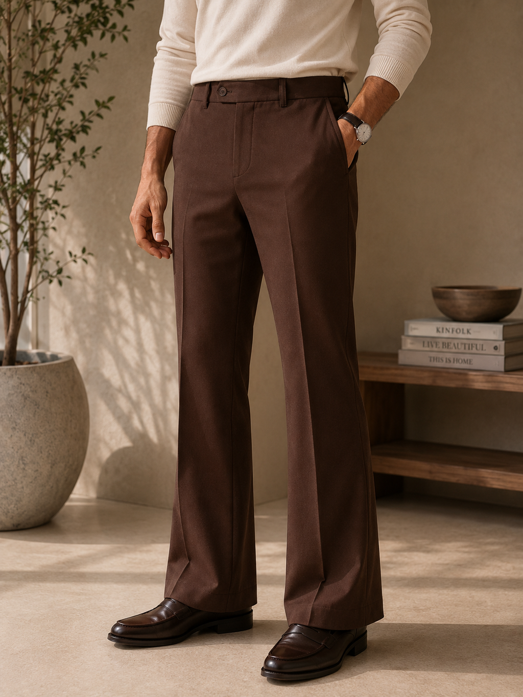 Mocha Bootcut Trouser