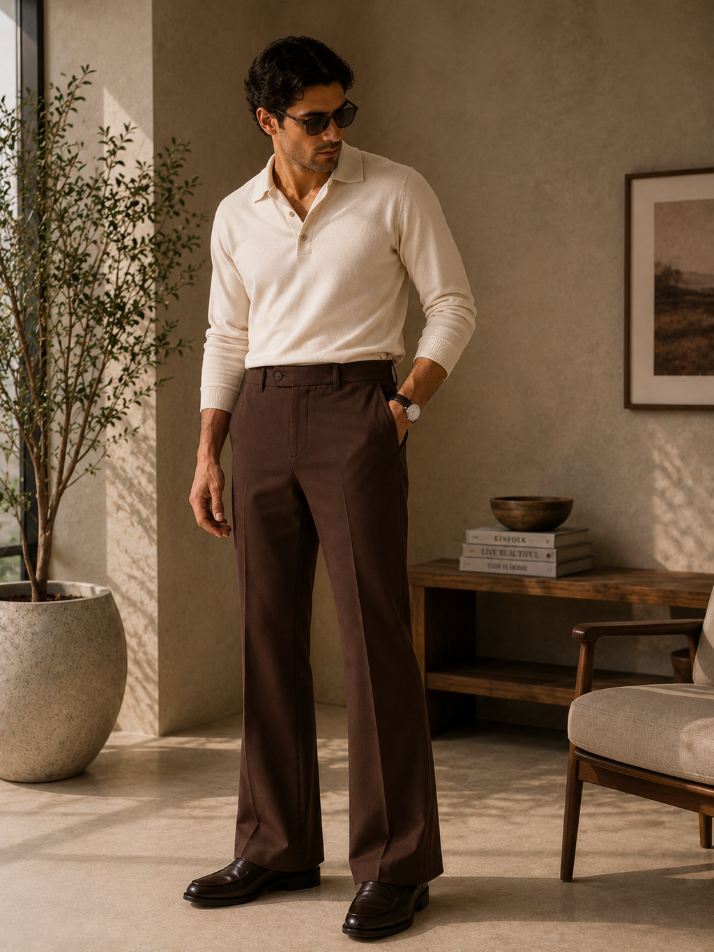 Mocha Bootcut Trouser