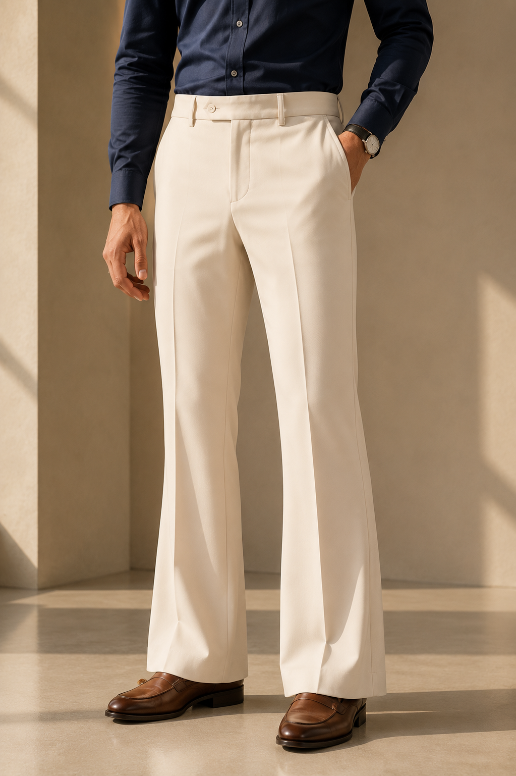 Ivory Bootcut Trouser