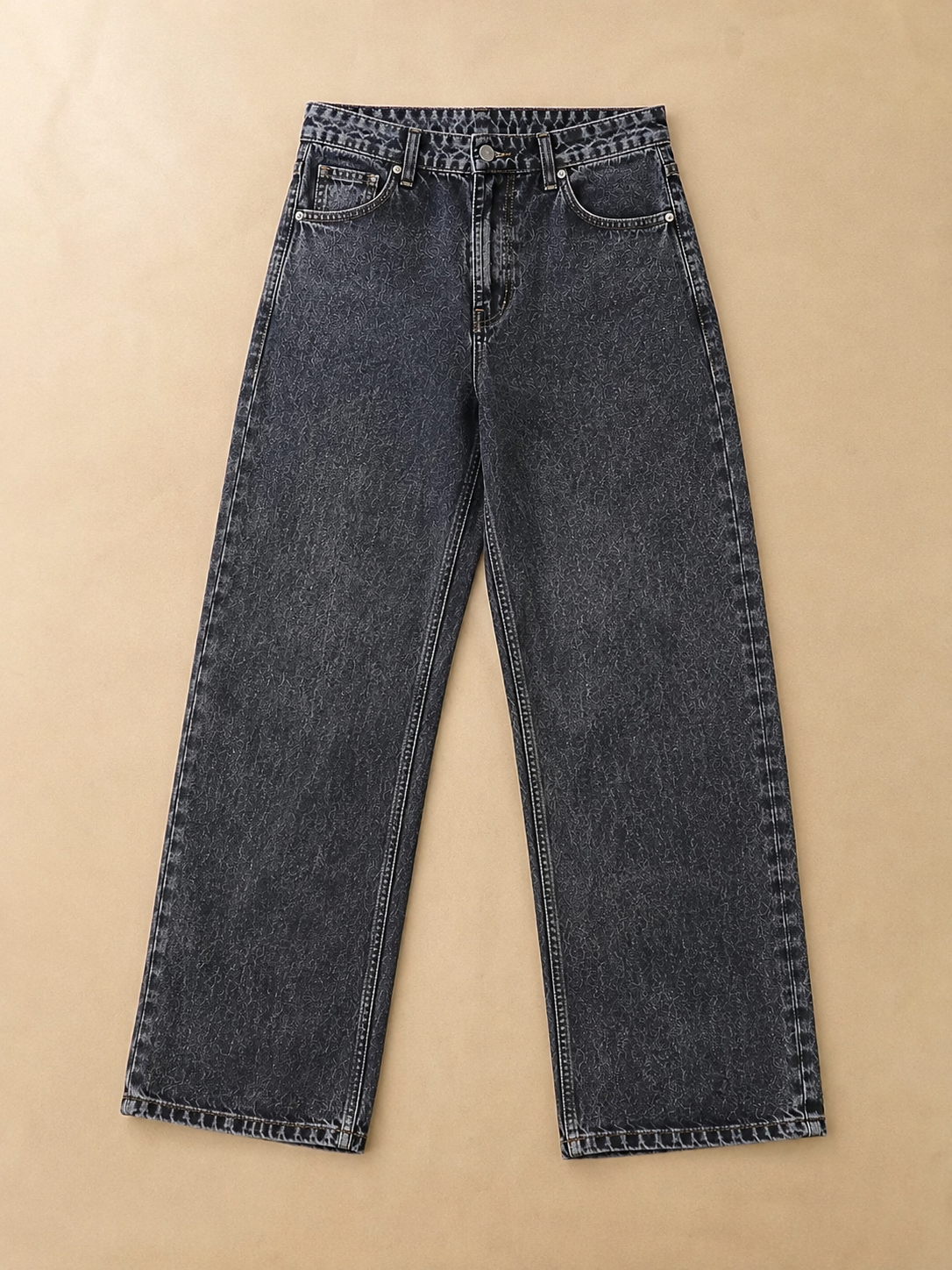 Signature Straight Fit Jeans – Washed Black