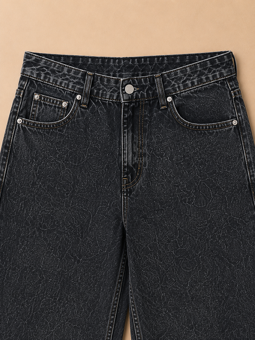 Signature Straight Fit Jeans – Washed Black