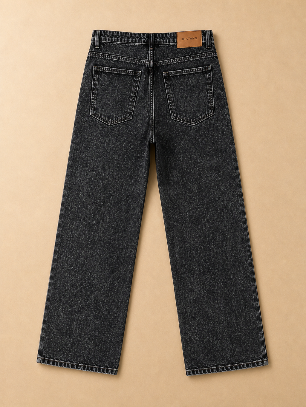 Signature Straight Fit Jeans – Washed Black